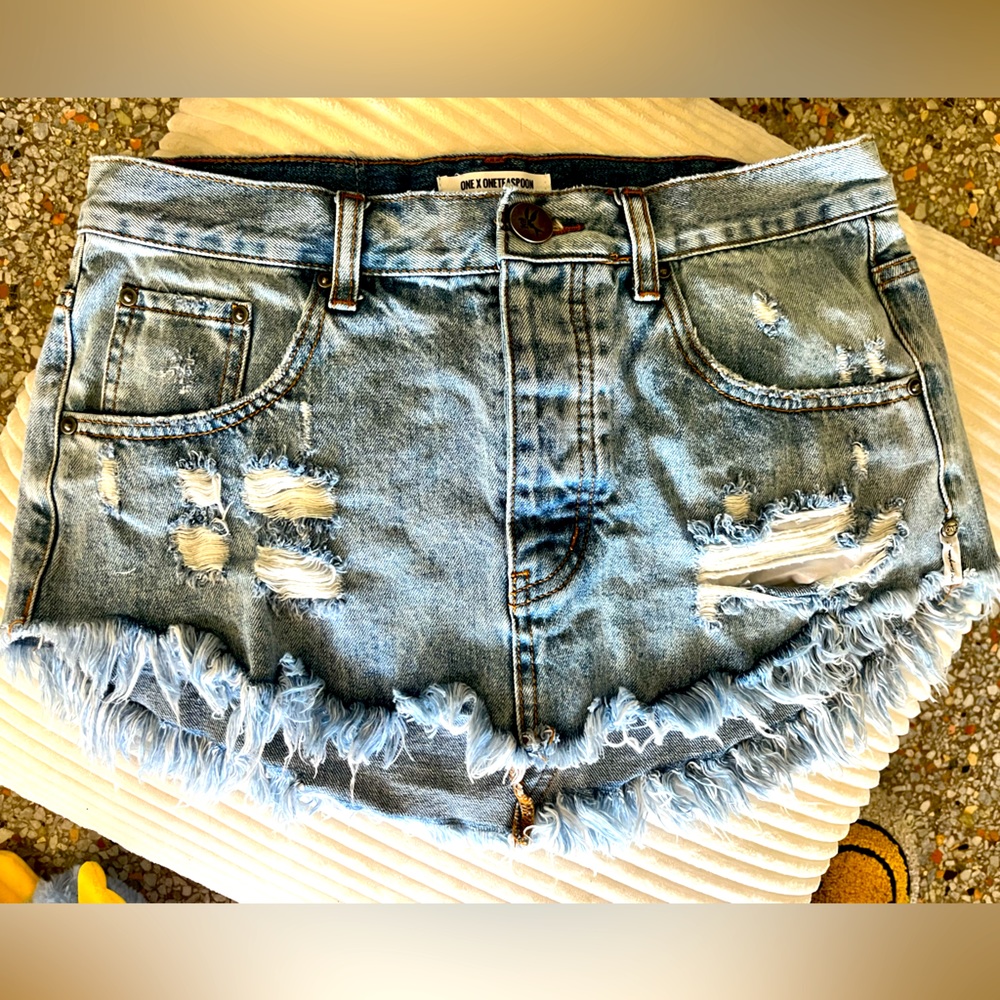 ONE TEASPOON 40/40 MINI SKIRT - SIZE 28